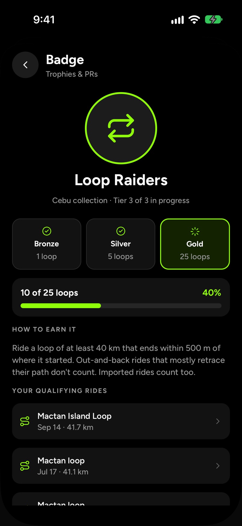 Badge detail: Loop Raiders